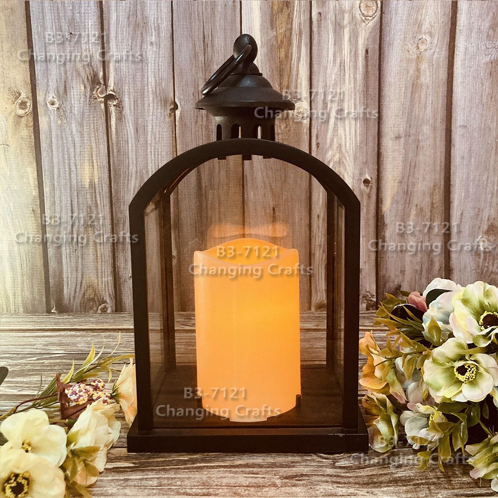 Cross-border wholesale of Ramadan Christmas wind lamps, LED electronic candles, Ramadan night lights, antique horse lanterns, decorative craft ornaments RKZX033 detail image 17