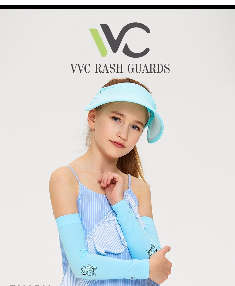 VVC儿童防晒冰袖白色详情图2
