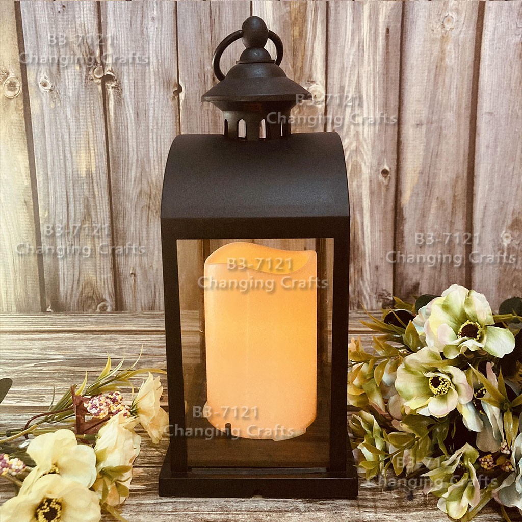 Cross-border wholesale of Ramadan Christmas wind lamps, LED electronic candles, Ramadan night lights, antique horse lanterns, decorative craft ornaments RKZX033 detail image 16