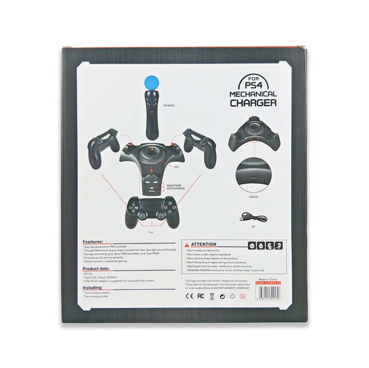 KJH PS4 Controller Blu-ray dock charger PS MOVE Charging base VR Single charger PS4 Controller Triangular charger detail image 5