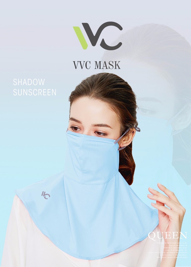 韩国VVC正品 防晒口罩蓝色详情图3