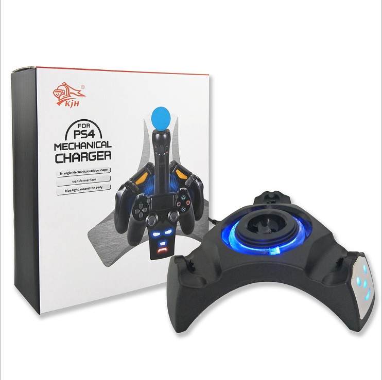 KJH PS4 Controller Blu-ray dock charger PS MOVE Charging base VR Single charger PS4 Controller Triangular charger detail image 1