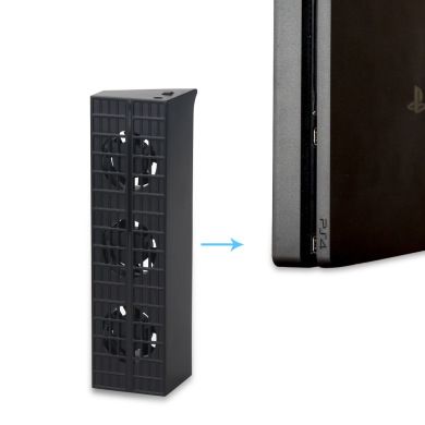 DOBE PS4SLIM Console Cooling Fan +HUB Set: PS4slim temperature-controlled fan +HUB Converter Application Scenario