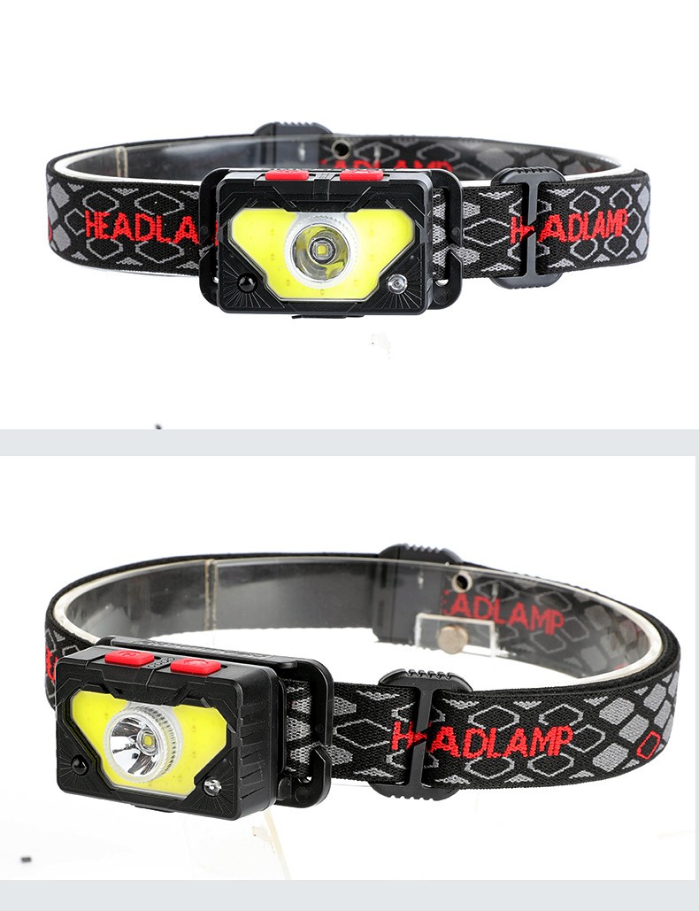 SL10USB Charging, hand-waving sensor, COB headlight, fishing light, magnetic tent light, Night running and Cycling light, Strong headlight detail image 19