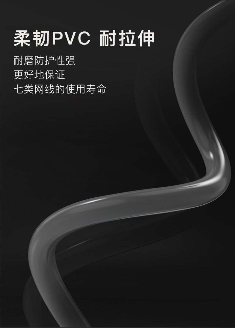 七类网线cat7万兆双屏蔽7类精选纯铜线芯工程级5G高速宽带详情图1