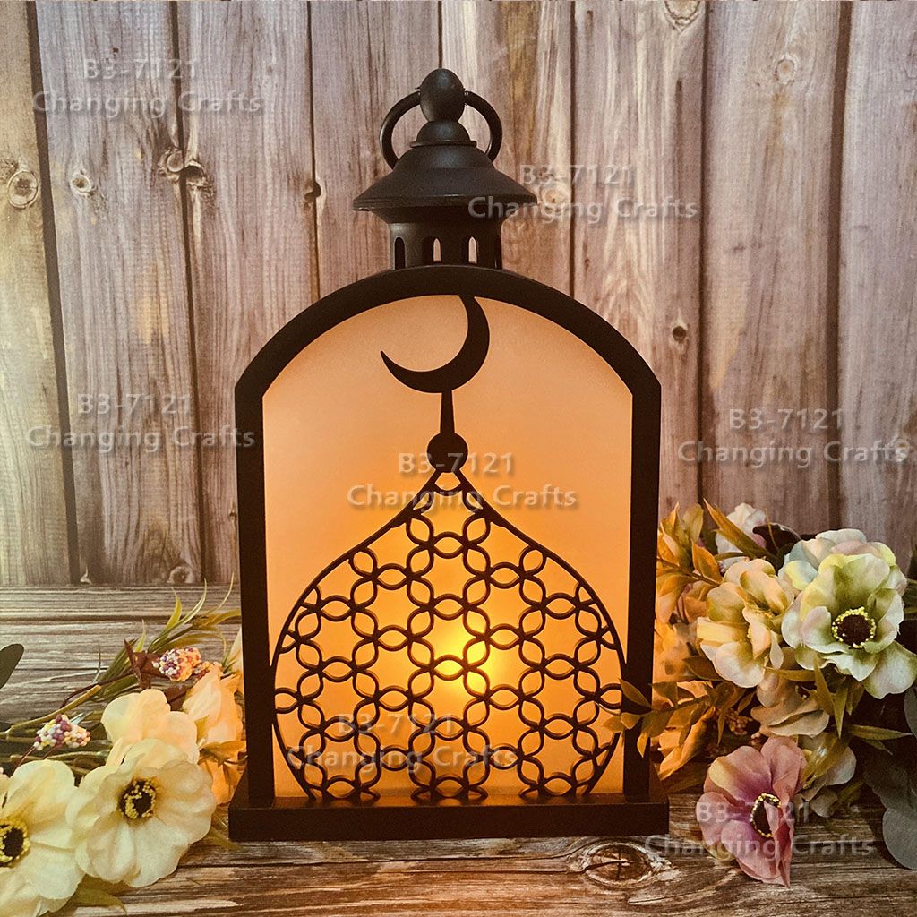Ramadan, Halloween, Ghost Festival simulation flame wind lantern candle stand, electronic small horse lantern, oil lamp hanging piece, decorative craft, LED candle RKZX032