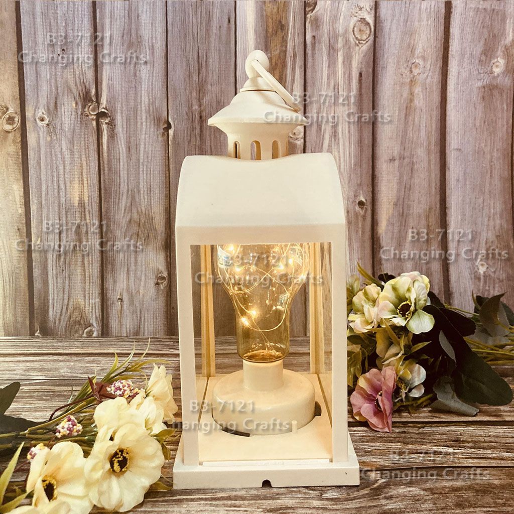 Ramadan small wind lamp, plastic glass lantern, candle stand, home decoration, wedding antique road guide light, soft decoration props, European-style Christmas decoration RKZX031 details Picture