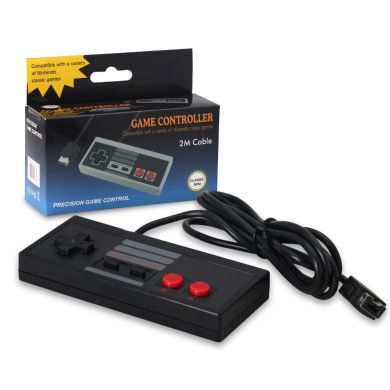 DOBE Nintendo NES MINI gaming cable gamepad Red and White WIIIU gamepad