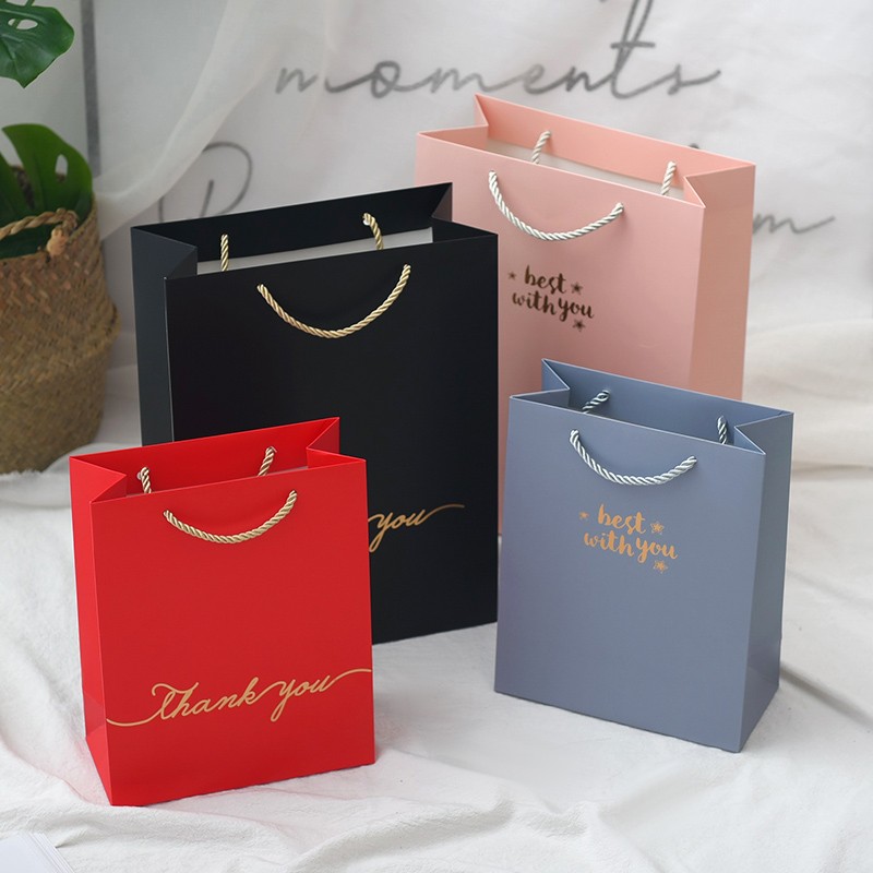Boutique Hot Stamping Business Gift Bag Application Scenario