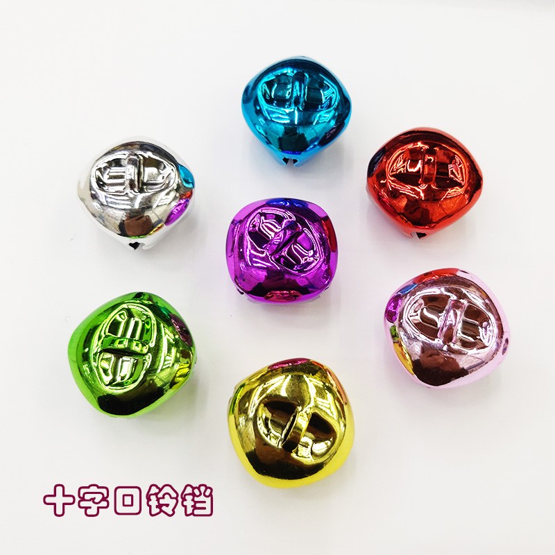 铃铛一字圆形铃铛十字口铃铛鸭嘴铃铛花朵铃铛4CM双色铃铛高顶铃详情图5