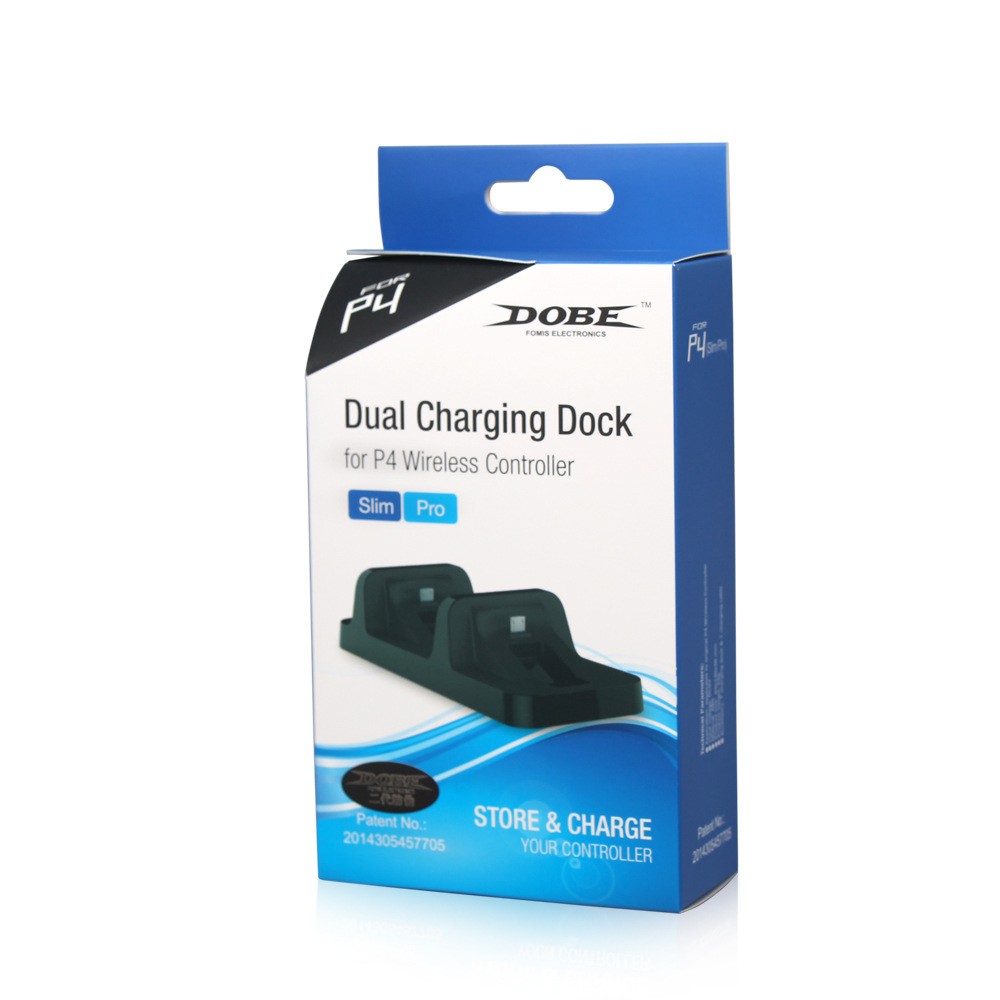 DOBE factory direct sales PS4 slim game controller charger, dual-seat controller charger, controller charging base detail image 4
