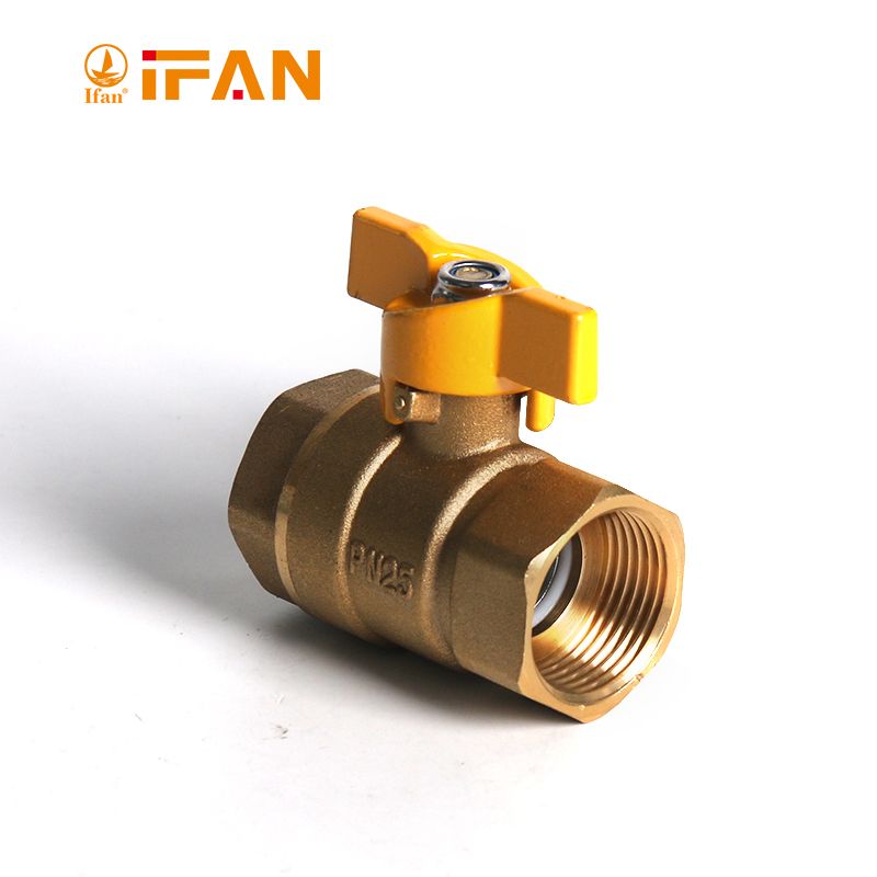 IFAN copper ball Valve 81052 1"FF-B Long handle Butterfly handle