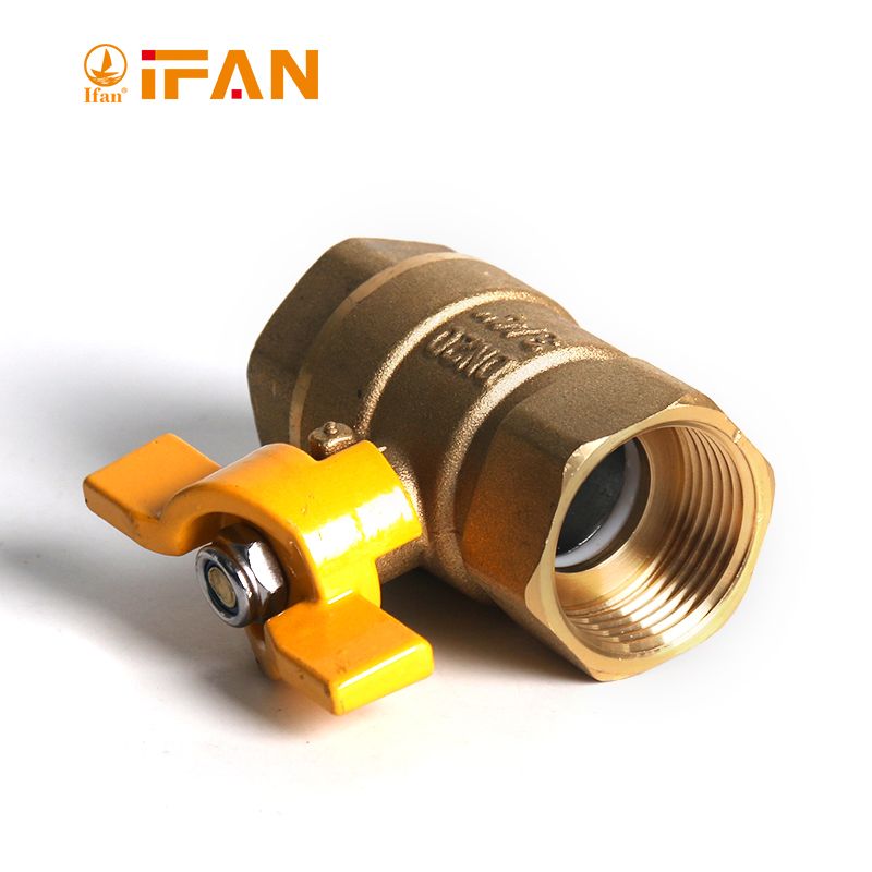 IFAN copper ball Valve 81052 1"FF-B Long handle Butterfly handle Specification image