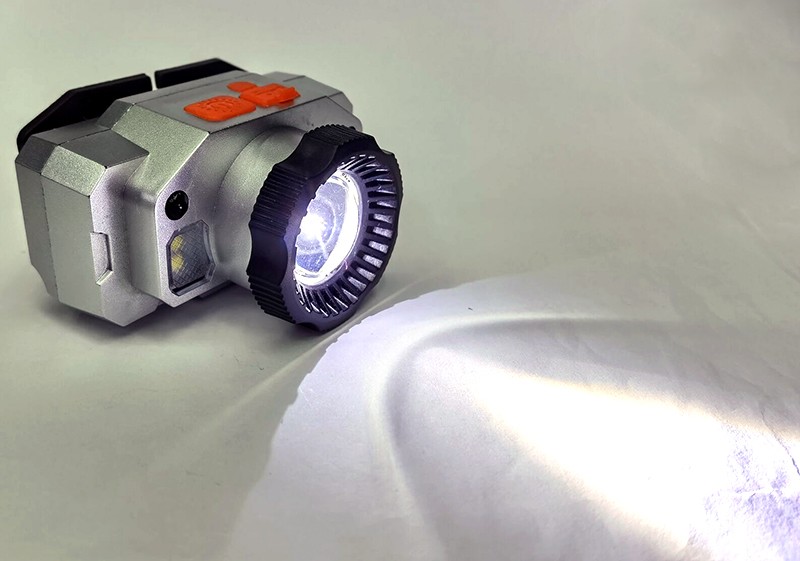 81008 doble fuente de luz USB recargable smart waving sensor headlight linterna luz frontal luz de mina luz de pesca detail image 10
