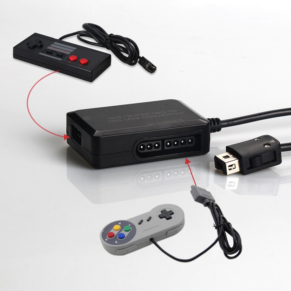 DOBE NES手柄转换器红白机NES/Super NES To NES Mini 转换器详情图1