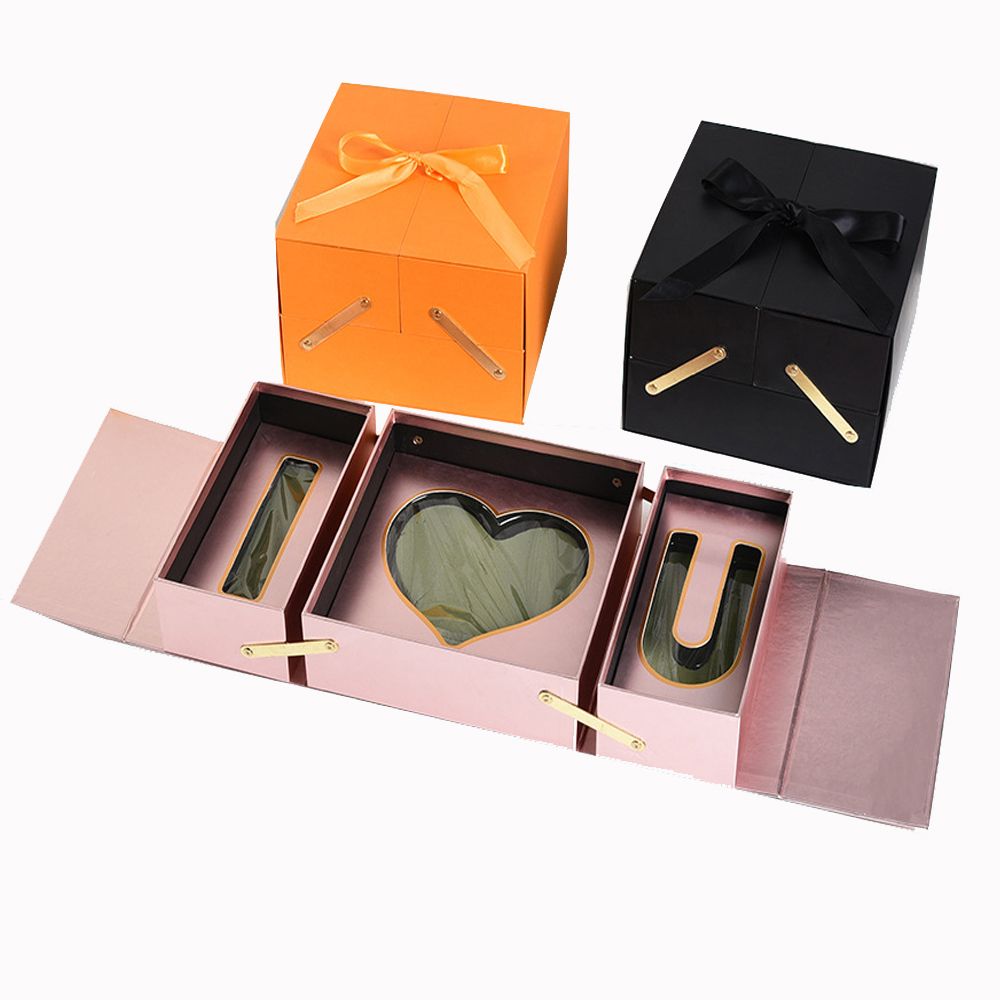 High-end gift boxes, flower packaging boxes, Valentine's Day gift boxes, paper boxes, love, 30% off Valentine's Day gift boxes