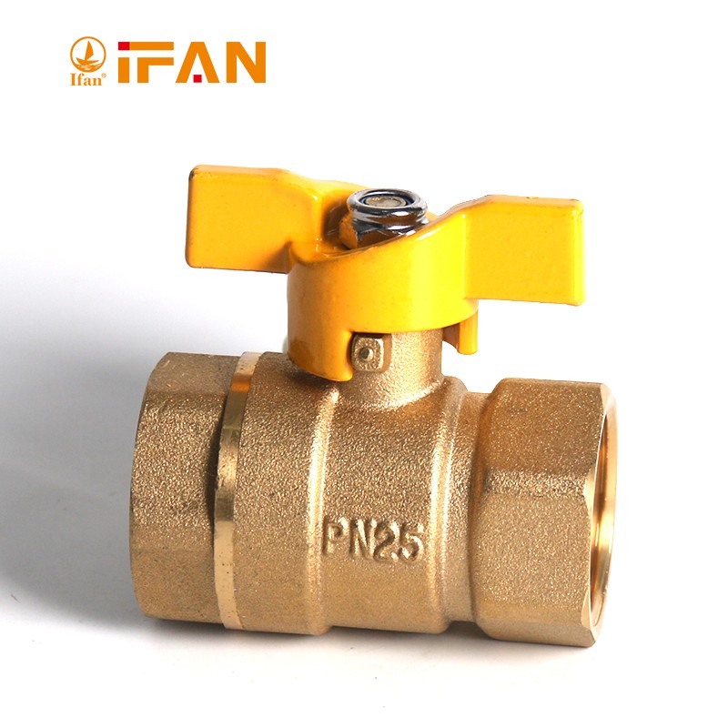 IFAN copper ball Valve 81052 1/2FF-B Long handle Butterfly handle detail image 3