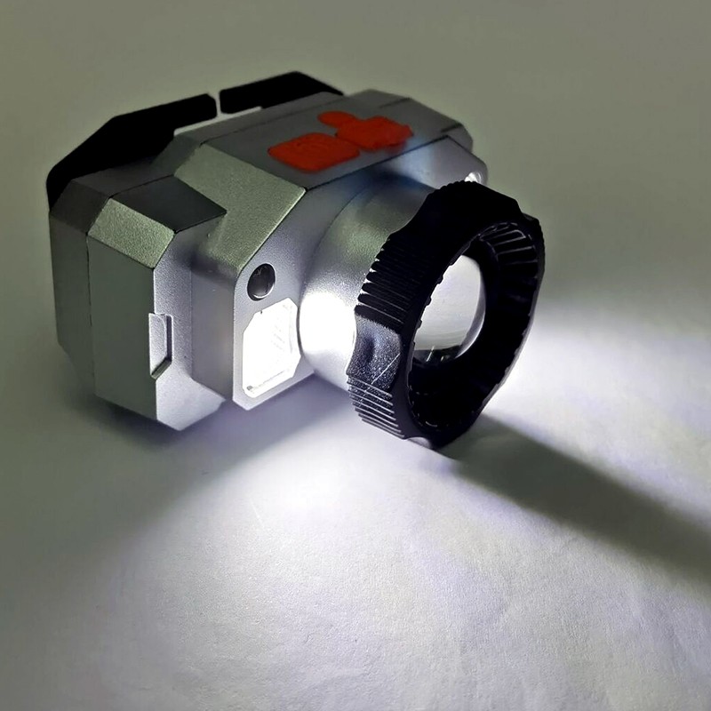 81008 doble fuente de luz USB recargable smart waving sensor headlight linterna luz frontal luz de mina luz de pesca detail image 12