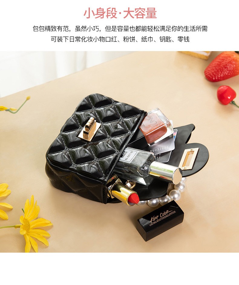 迷你小包包2021新款PVC百搭果冻包 珍珠手提口红包链条单肩斜跨包详情5