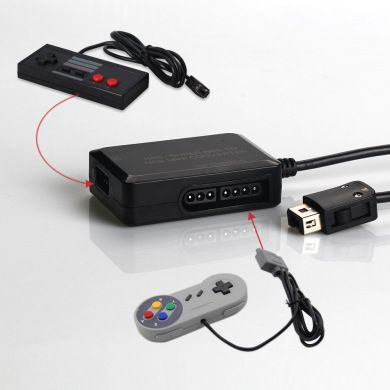 DOBE NES手柄转换器红白机NES/Super NES To NES Mini 转换器产品图