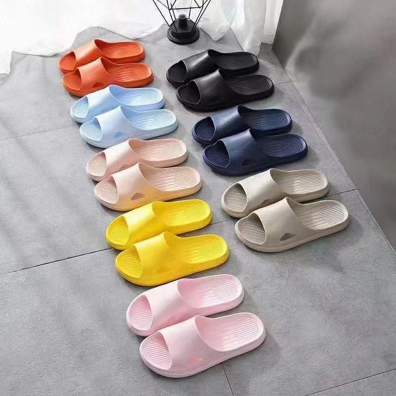 Bathroom slippers for ladies and men plastic slippers non-slip