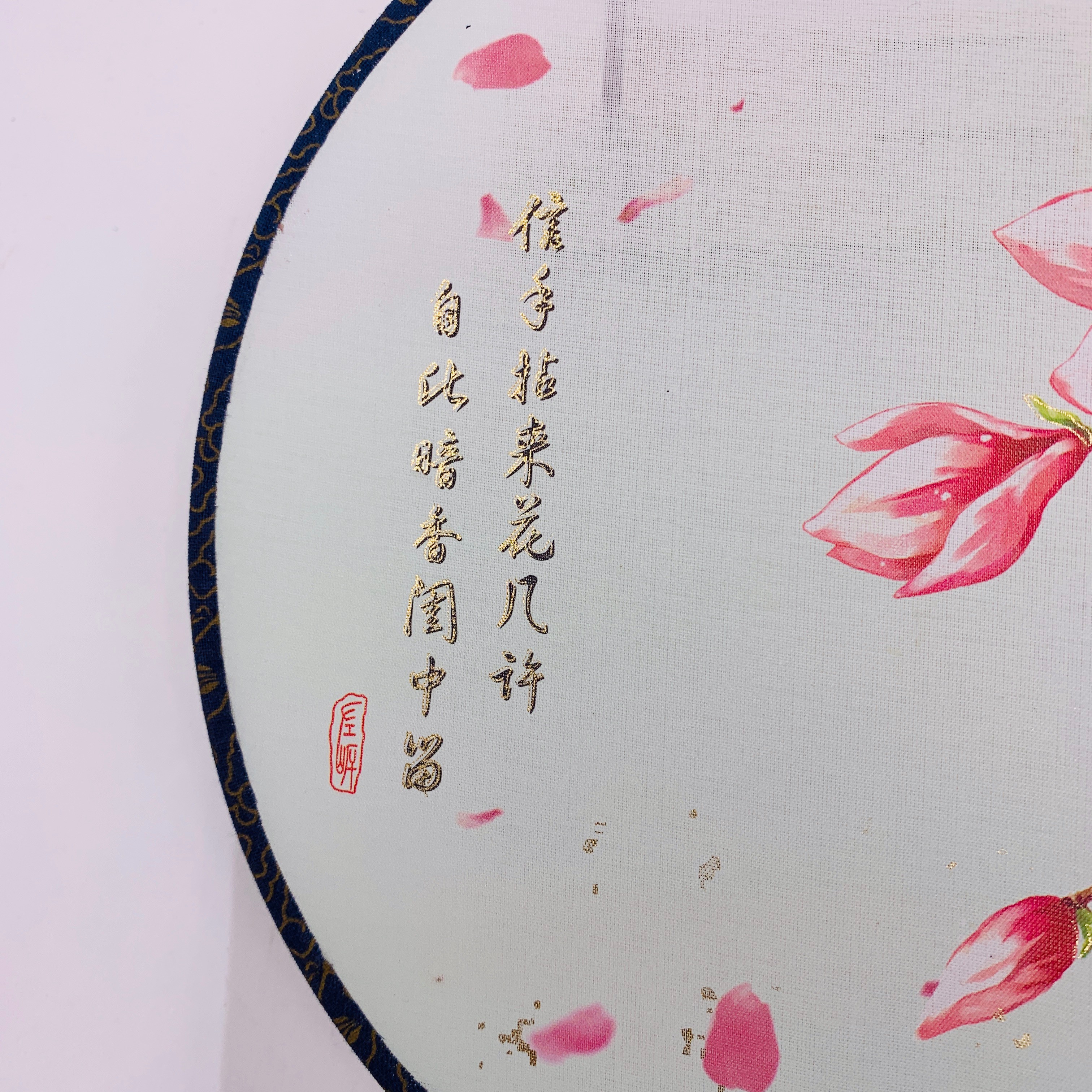 Ancient-style wooden-handled round fans, semi-transparent Hanfu round fans, palace fans, Chinese-style wooden-handled silk round fans, photo and photography round fans pic 12