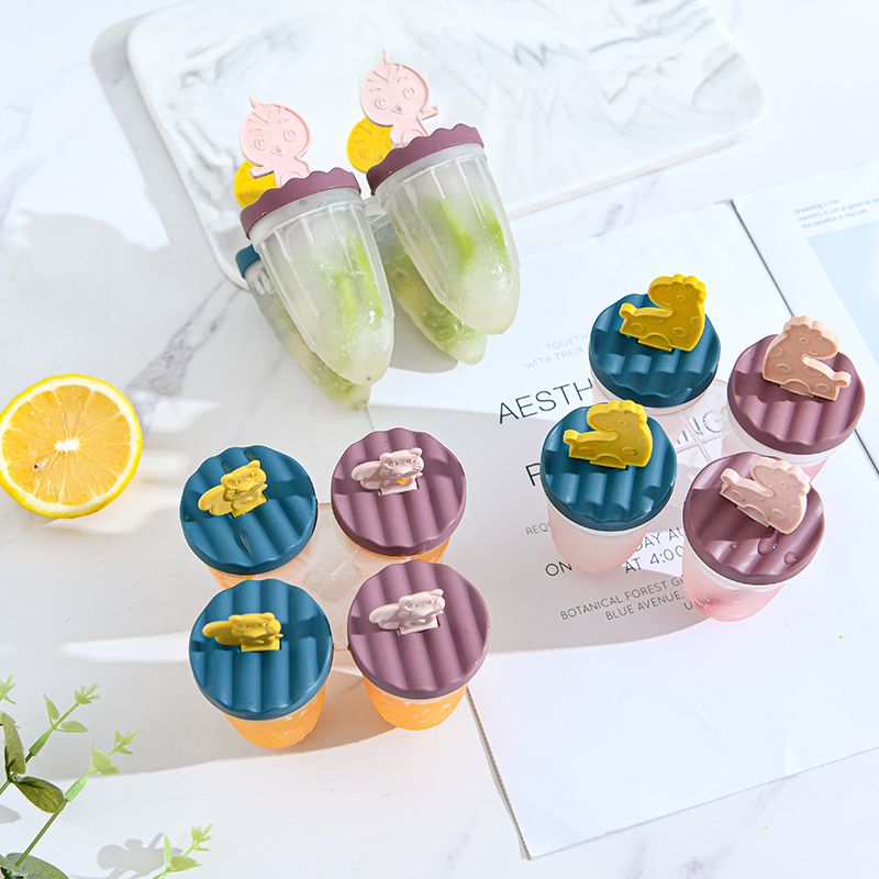 Squirrel Four sets of ice molds, Popsicle molds, ice cube molds, ice cube trays, ice lollies, ice cream ice cubes, ice cream cakes, ice iceberg molds details Picture