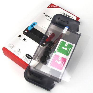 DOBE Switch Protective case TPU protective case + protective film + Rocker cap NS protective set
