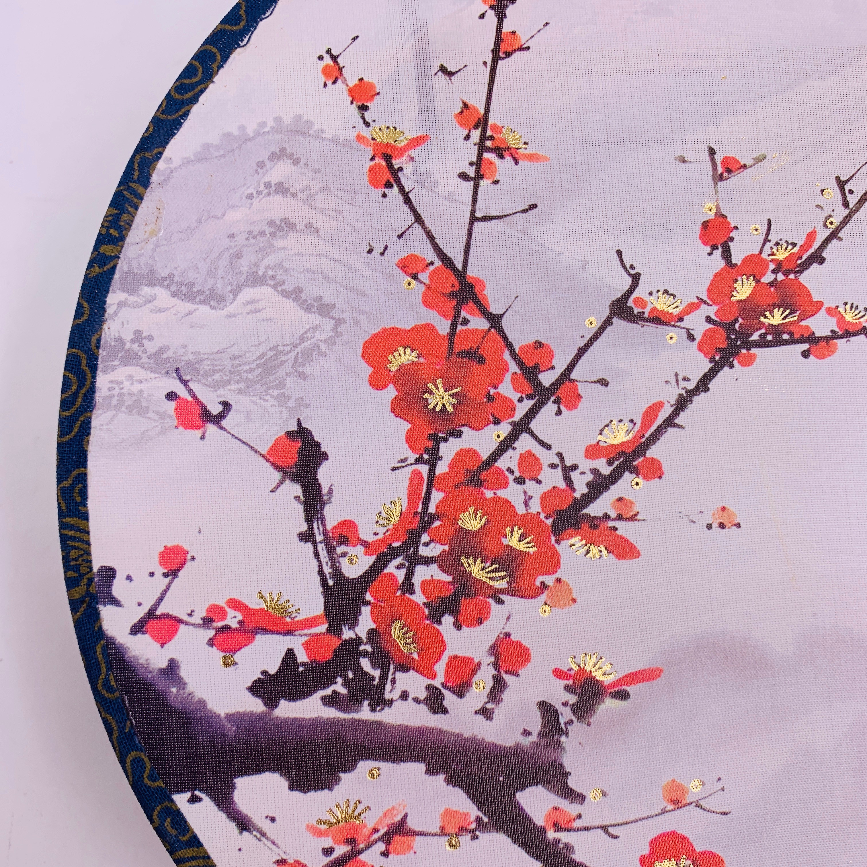 Ancient-style wooden-handled round fans, semi-transparent Hanfu round fans, palace fans, Chinese-style wooden-handled silk round fans, photo and photography round fans pic 15