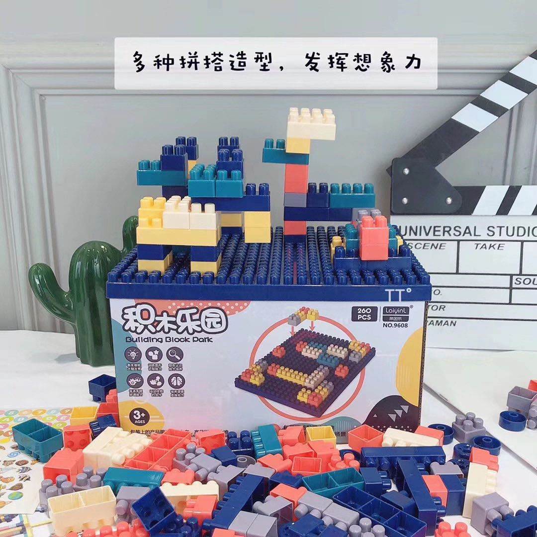 Building block toys safety anti swallowing soft rubber DIY large particle children's Enlightenment toys