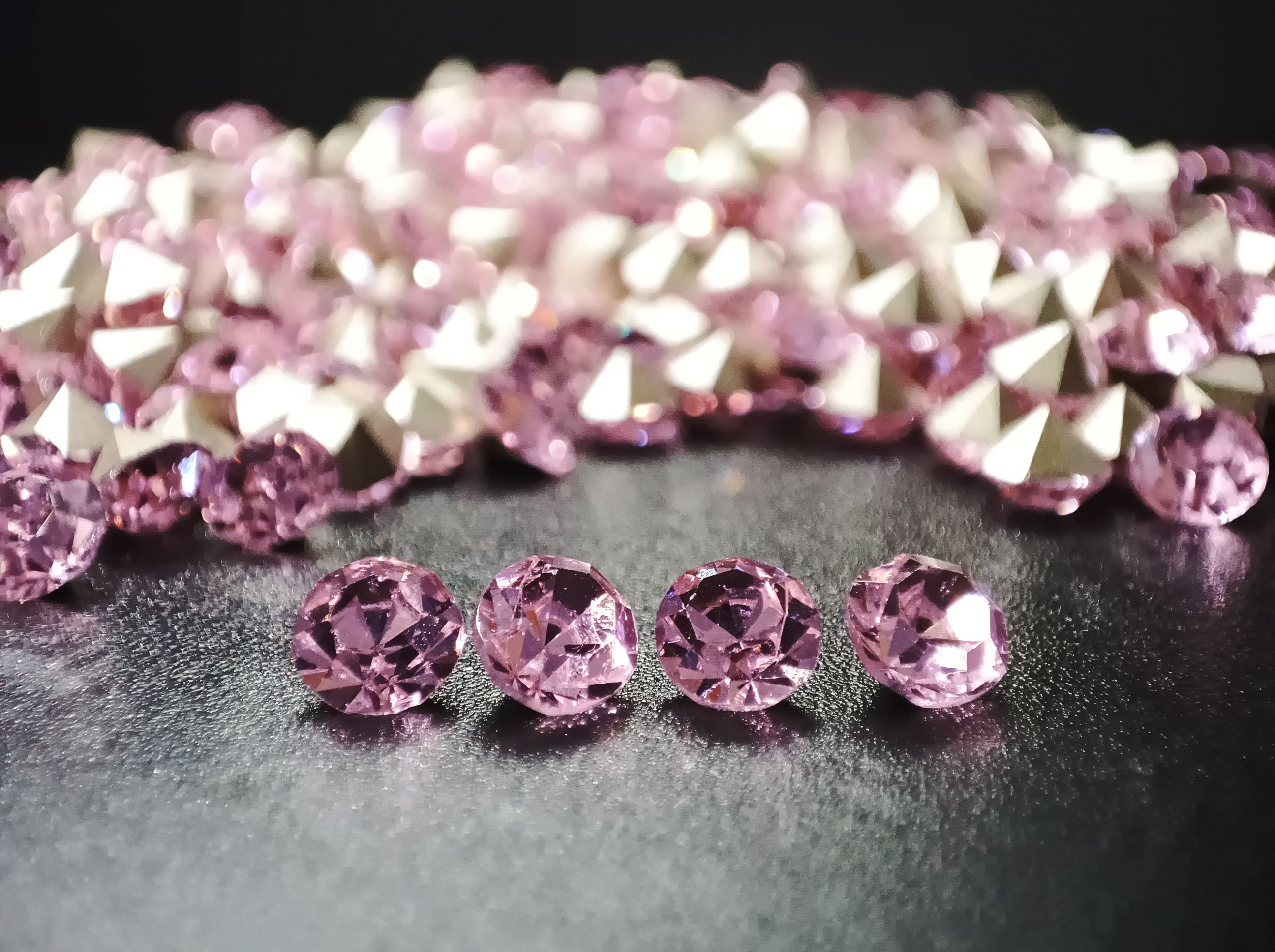 Domestic premium AAA pointed-bottom light pink rhinestone jewelry clasp watch with diamond setting and touch-up DIY nail drill rhinestone SS24 details Picture