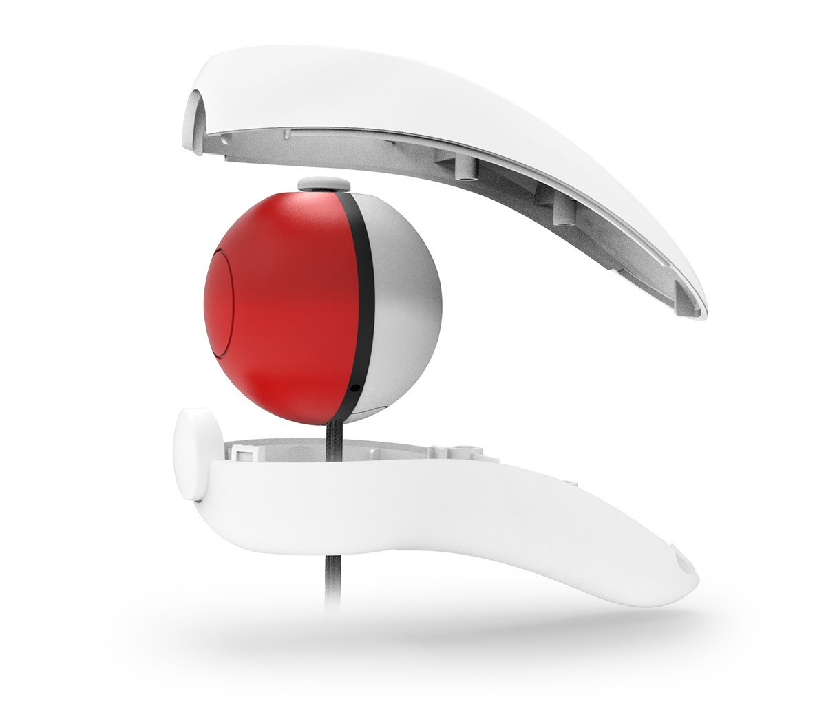 nintendo switch Poke ball grip, switch Pokemon ball handle support detail image 1
