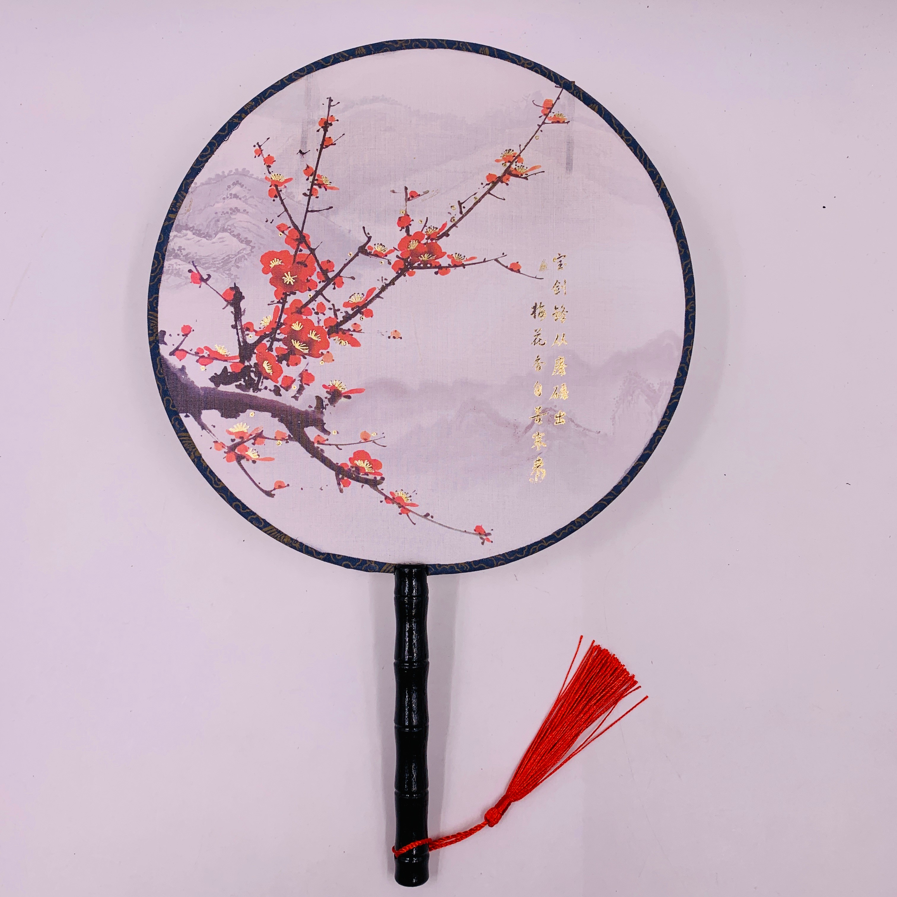 Ancient-style wooden-handled round fans, semi-transparent Hanfu round fans, palace fans, Chinese-style wooden-handled silk round fans, photo and photography round fans pic 7