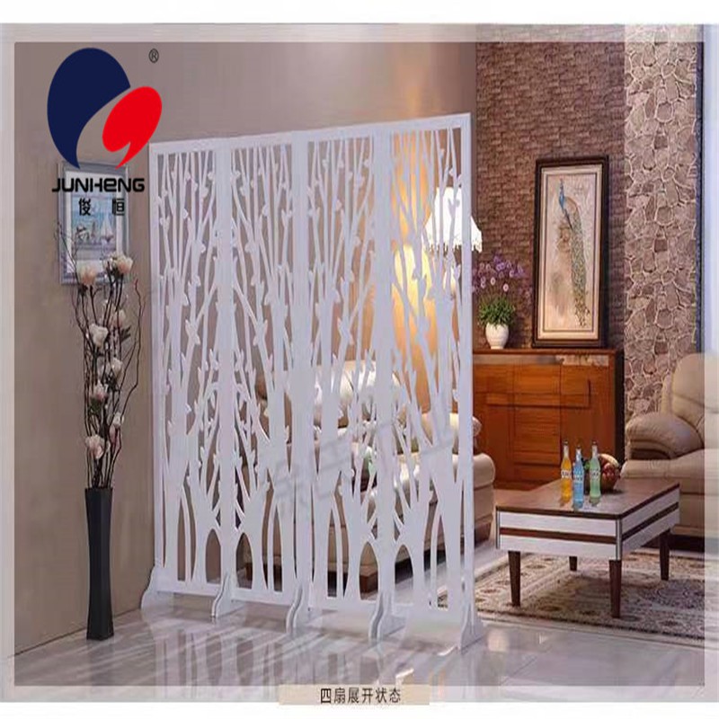 The screen partition is a fashionable European-style decorative carved screen for the living room, bedroom and entrance hall, with a simple and folding hollowed-out screen pic 4