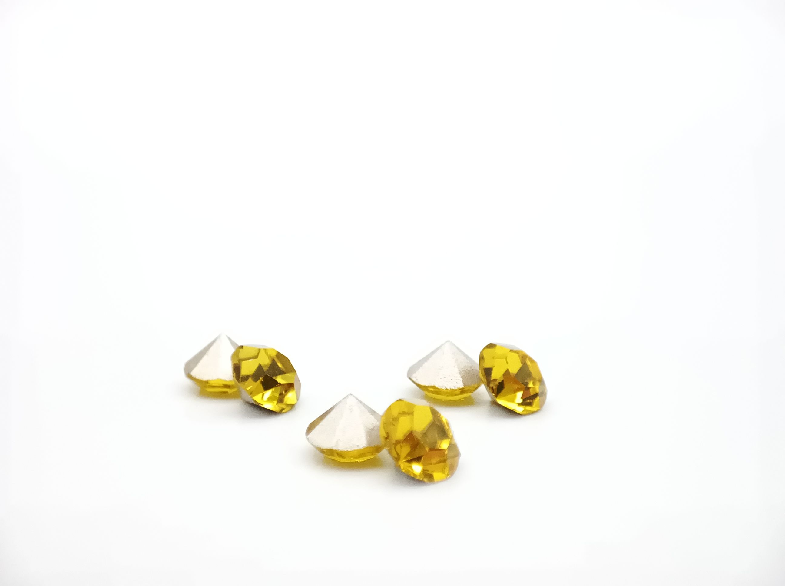 Xiangqin Original Super Czech pointed-back rhinestone lemon yellow jewelry clasp watch with diamond setting and touch-up DIY nail drill rhinestone SS20 Specification image