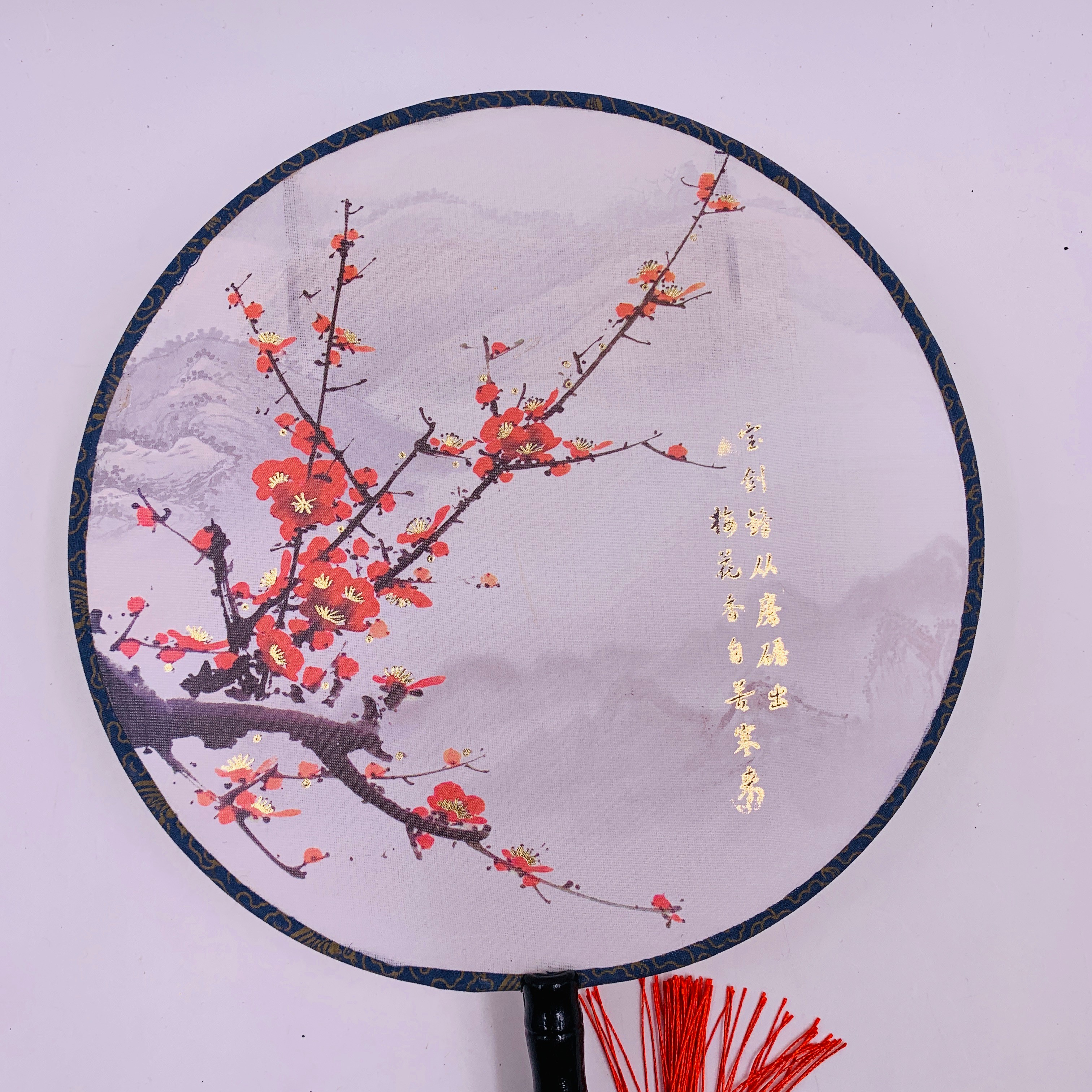 Ancient-style wooden-handled round fans, semi-transparent Hanfu round fans, palace fans, Chinese-style wooden-handled silk round fans, photo and photography round fans pic 18