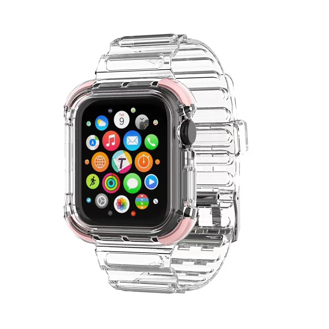 冰川2代晶透撞色表带 气垫角 适用apple watch 1/2/3/4/5/6.详情图17