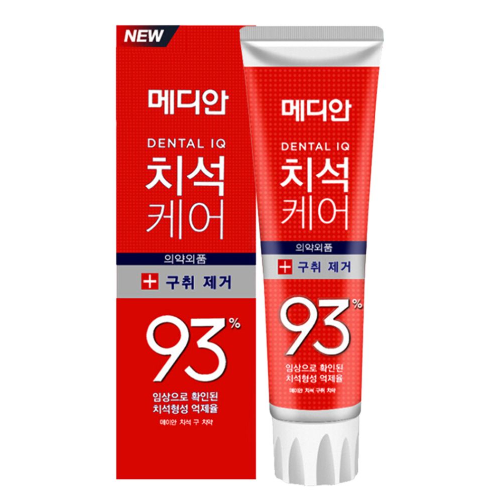 Korean original imported Median 93 toothpaste, fresh mint red, 120g