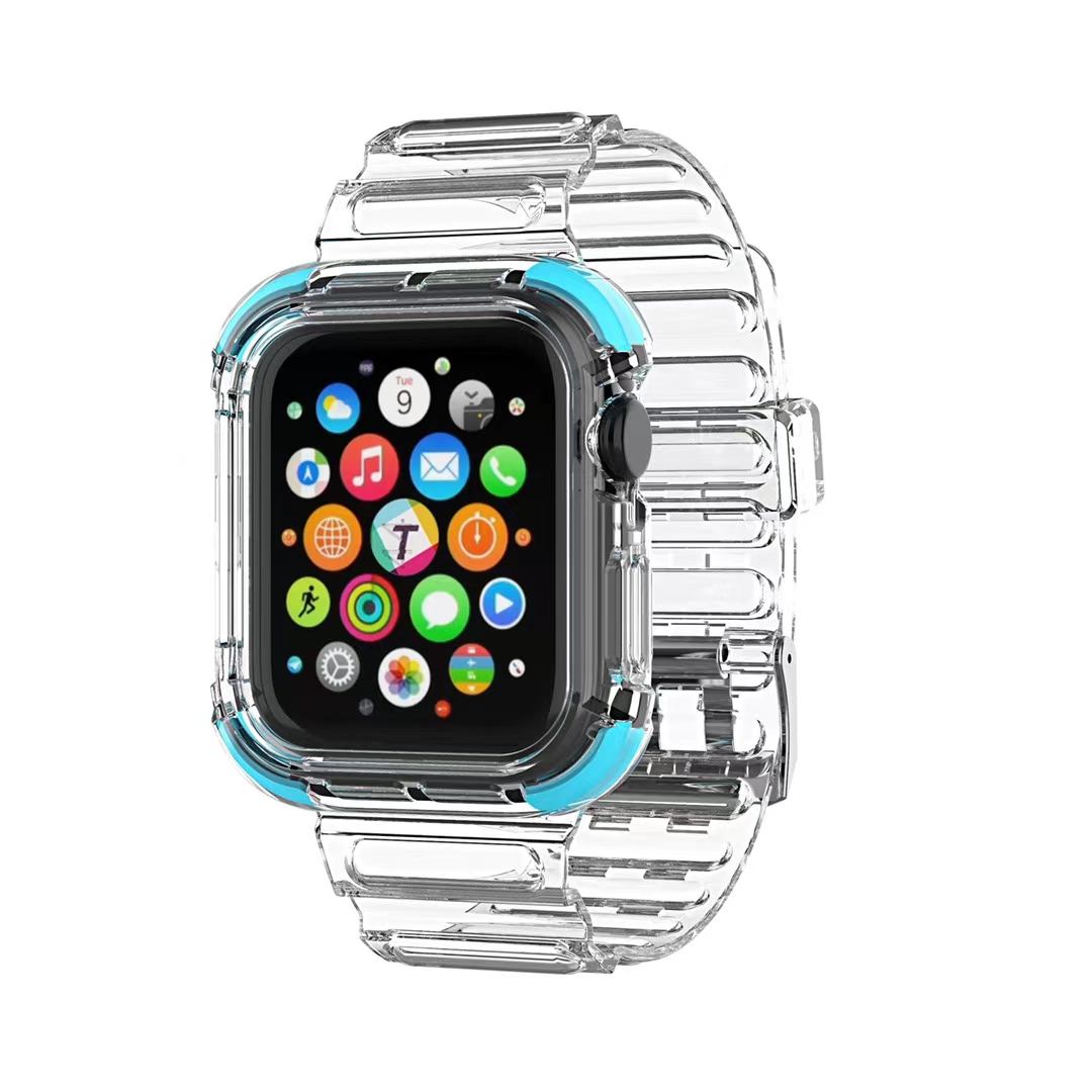冰川2代晶透撞色表带 气垫角 适用apple watch 1/2/3/4/5/6.详情图18