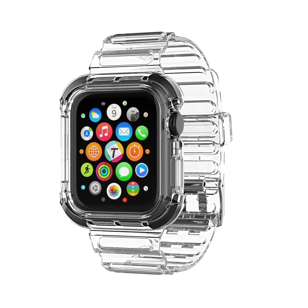 冰川2代晶透撞色表带 气垫角 适用apple watch 1/2/3/4/5/6.详情图16