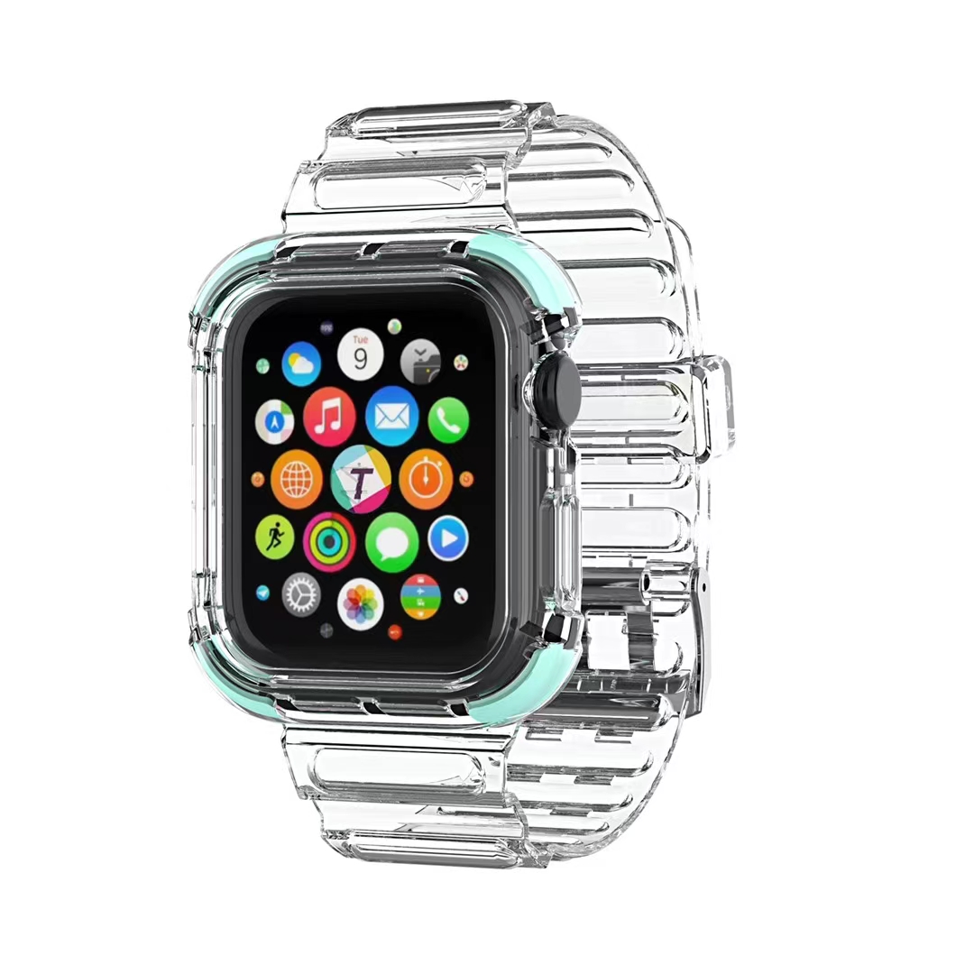 冰川2代晶透撞色表带 气垫角 适用apple watch 1/2/3/4/5/6.详情图15
