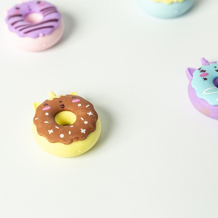 Cute set suction card eraser little goo-dong eraser donut eraser