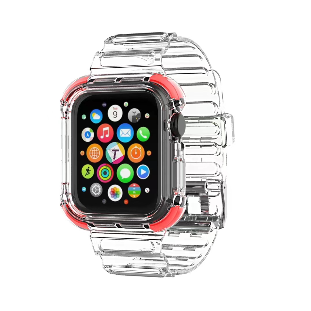 冰川2代晶透撞色表带 气垫角 适用apple watch 1/2/3/4/5/6.详情图9