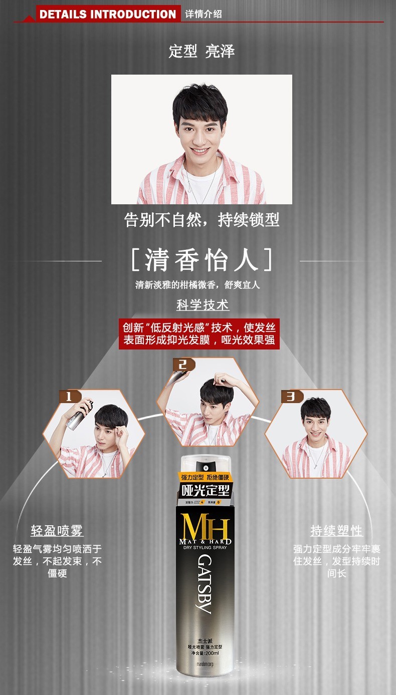 Jieshipai matte Spray Powerful Setting 200ml detail image 2