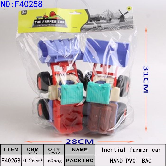 Farmer truck inertial truck children simulation transport truck freight truck bulldozer forklift truck engineering truck boy toy wholesale belt wood decoration F40258