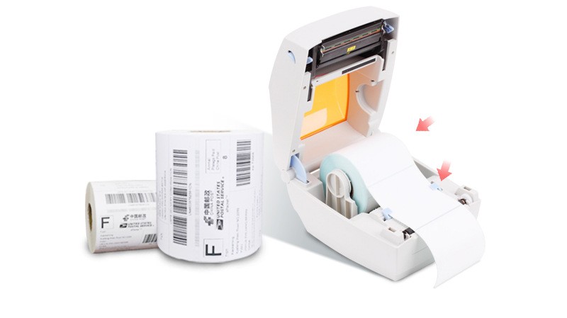 Three Anti-Thermal Paper Supermarket Custom 60*40*800 Barcode Thermal Printing Paper Storage Sticker Label Express Label undefined