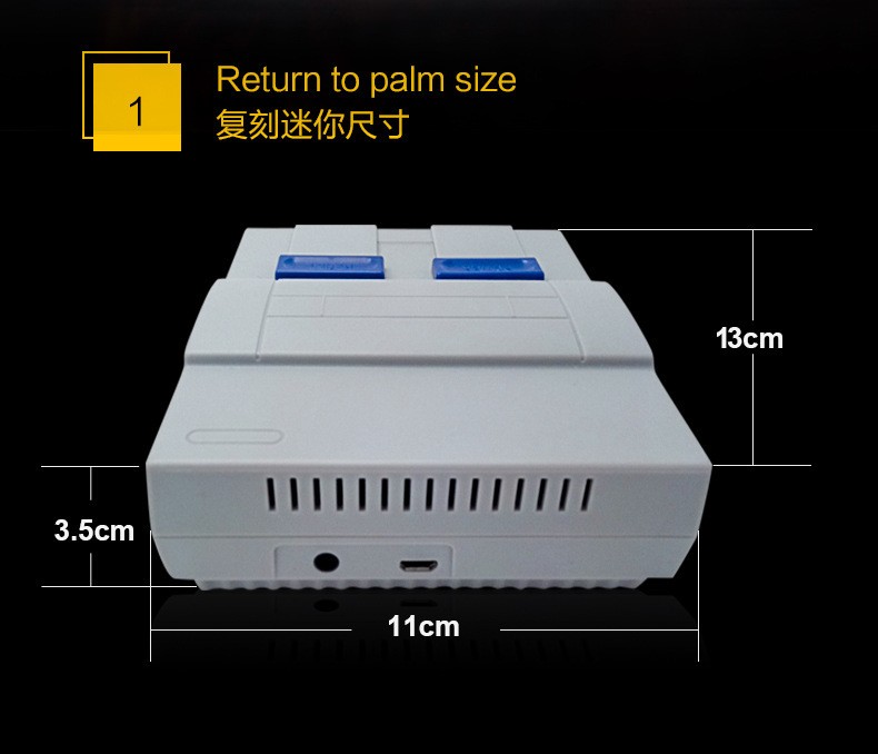 经典复古红白机迷你电视游戏机 821合一 660合一 游戏机 SNES SFC详情图2