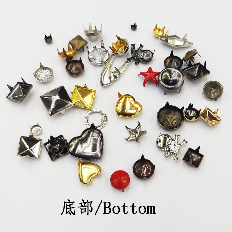 爪钉爪珠四爪钉圆头马仔金字塔爪钉五角星爪钉异形爪钉铆钉详情图6