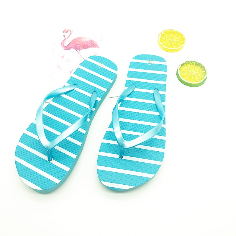 外贸夏天凉拖鞋外穿防滑沙滩印刷火烈鸟人字拖定做详情5