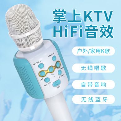 L858 Handheld microphone, speaker all-in-one microphone, mobile phone Bluetooth wireless, home singing condenser microphone Specification image